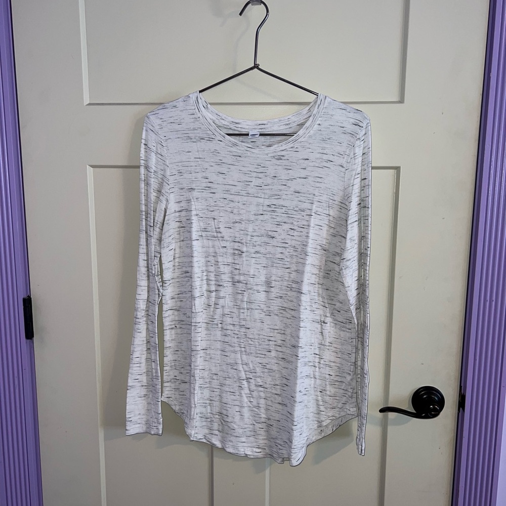 Women's White Long Sleeve Top